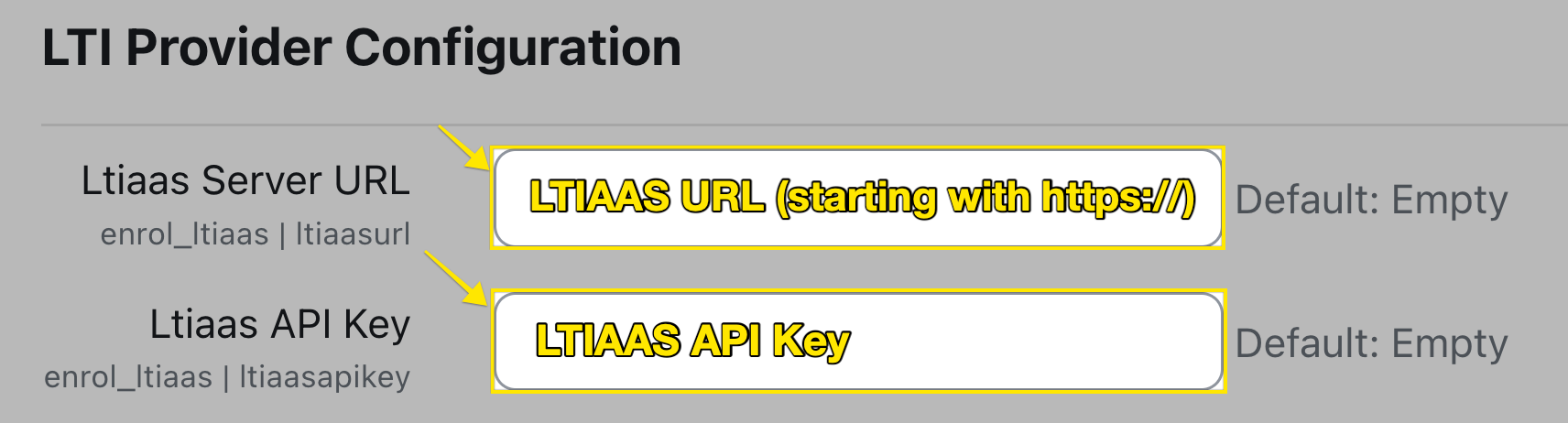 Moodle plugin settings page